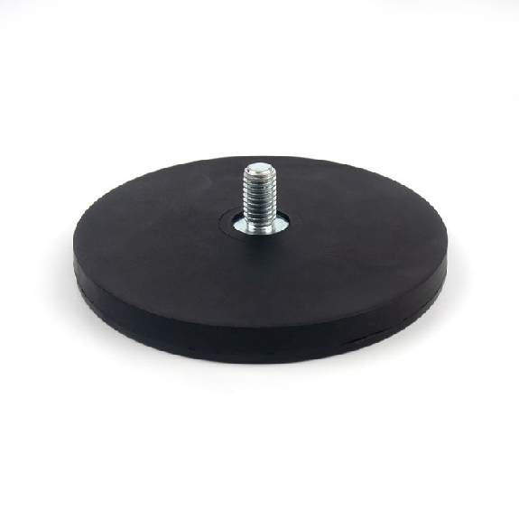Base magnetica antiscivolo con asta filettata M8 - Diametro 88 mm - Portata 42 kg-Leggi tutto