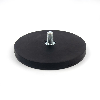 Base magnetica antiscivolo con asta filettata M8 - Diametro 88 mm - Portata 42 kg
