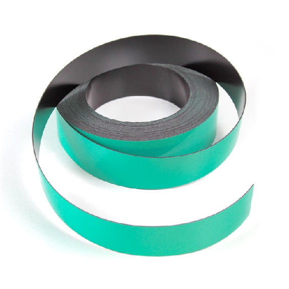 Bande magnétique couleur revêtement feutre effaçable - 10m x 5cm-Lire la description