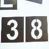 Magnetische Schablone Höhe 15cm