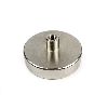 Imàn con casquillo roscado M10 - Diámetro 75 mm - potencia 165 kg