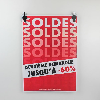 Soporte magnético para carteles con ventosa grande-Leer más