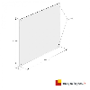 Panel compatible con imanes 1,22 m x 1,22 m x 1,3 mm - 10 colores