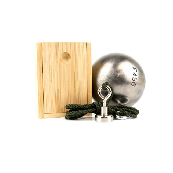 Imán para bola de petanca con caja de bambú-Leer más