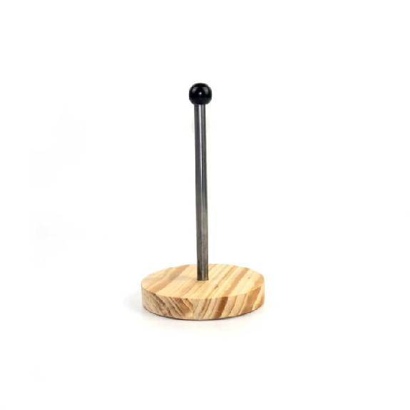 Magnetischer Kleiderhaken mit Aluminiumstange - Holzbasis-Beschreibung lesen