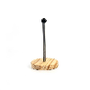 Magnetischer Kleiderhaken mit Aluminiumstange - Holzbasis