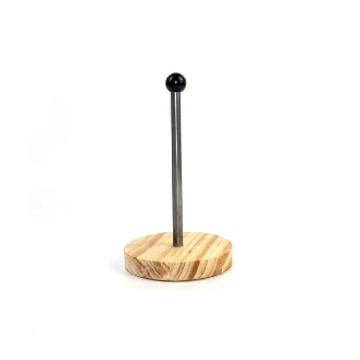 Patère magnétique avec tige en aluminium - Base en bois-Lire la description