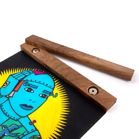 Pinza para póster de madera de fresno 70cm-Leer más