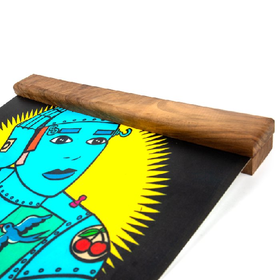 Pinza para póster de madera de fresno 70cm-Leer más