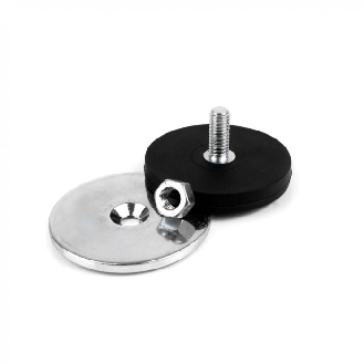 Kit d'aimants antiglisse à visser - 4 aimants et 4 contreparties diamètre 43mm-Lire la description