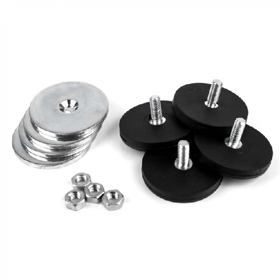 Kit de imanes antideslizantes atornillables - 4 imanes y 4 contrapartidas de 43mm de diámetro-Leer más
