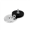 Kit de imanes antideslizantes atornillables - 4 imanes y 4 contrapartidas de 43mm de diámetro