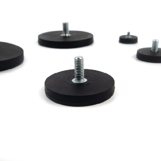 Base magnetica antiscivolo con asta filettata M6 - Diametro 43 mm - Portata 8 kg-Leggi tutto