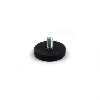 Rutschfester Magnetklotz mit M6-Gewindestange - Durchmesser 31mm - Leistung 9kg Rutschfester Magnetklotz mit M6-Gewindestange - Durchmesser 31mm - Leistung 9kg