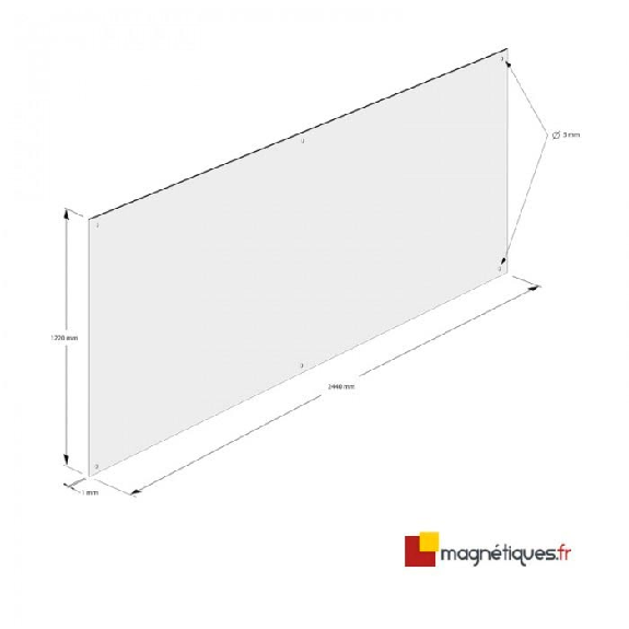 Panneau magnet-compatible 2,44 m x 1,22 m x 1,3 mm - 10 couleurs Panneau magnet-compatible 2,44 m x 1,22 m x 1,3 mm - 10 couleurs-Lire la description