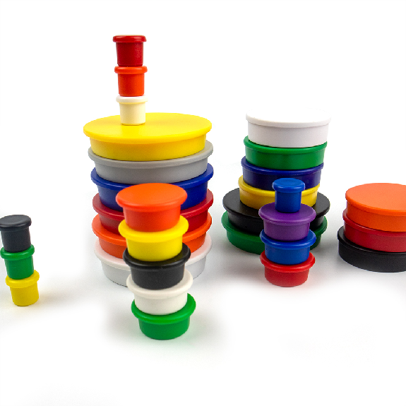 Imán de color redondo 18 mm x 8 mm-Leer más