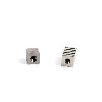 Kit de fixation magnétique à visser - 6 aimants et 6 contreparties 20x20x4mm-Lire la description