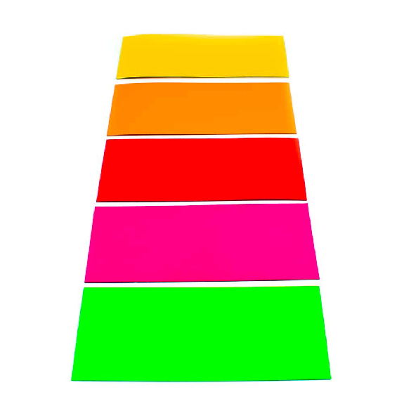 Magnetisches Neon-Etikett 15x3cm- Abwischbare Filzbeschichtung-Beschreibung lesen
