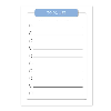 Magnetische A3-To-Do-Liste mit abwischbarem Filzstift, Bürste und Filzstifthalter