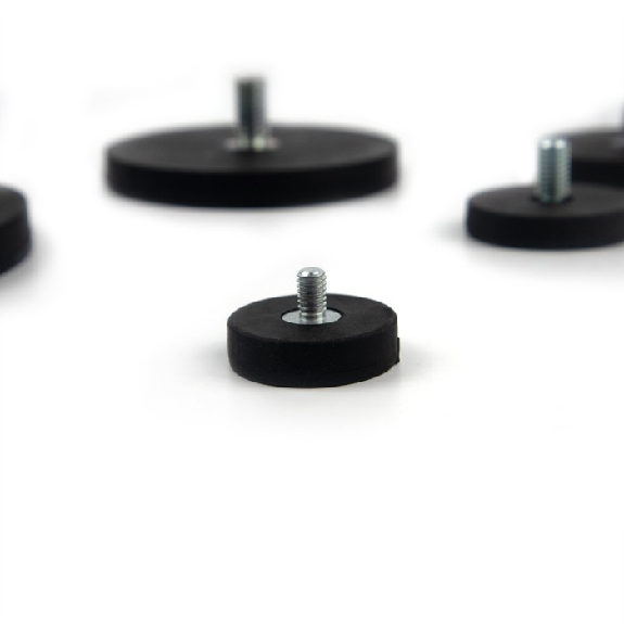 Plot magnétique antiglisse à tige filetée - Diamètre 22mm - Puissance 4,5kg - Filetage M4-Lire la description