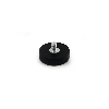 Plot magnétique antiglisse à tige filetée - Diamètre 22mm - Puissance 4,5kg - Filetage M4