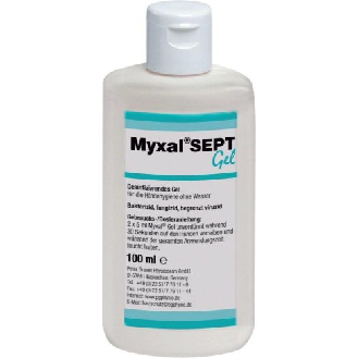Désinfection des mains Gel Sept Myxal, 100 ml de bouteille-Beschreibung lesen