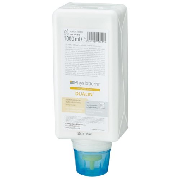 Haub Protection Cream dual, 1000 ml de bouteille de pliage-Beschreibung lesen
