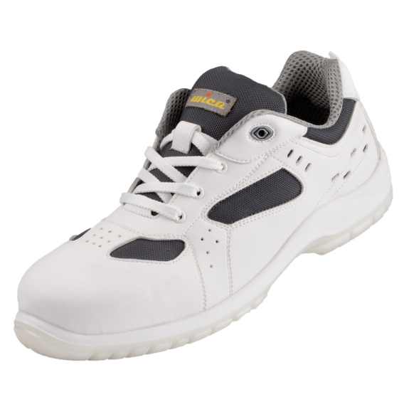 TRANI HALBSCHUHE,  WEISS/GRAU EN ISO 20345 S3 SRC, Gr.36-Beschreibung lesen