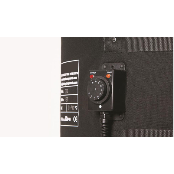 Calentador de bidones abrazadera calefactora HISD/C 105L 370x1650mm 230V 400W 0-90°C-Leer más