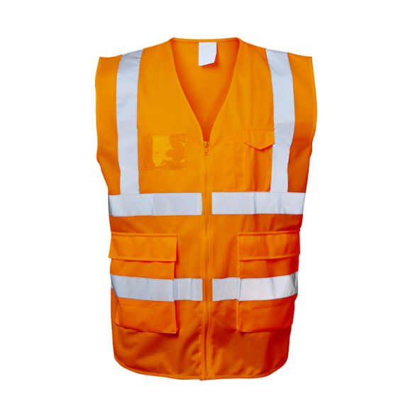 EWALD Warnschutzweste Orange 23511 Gr.3XL , EN ISO 20471/2 EN ISO 1368-Beschreibung lesen