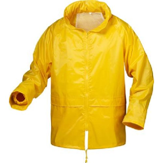 Craftland Regenjacke Nylon/Vinyl, Gr. S, gelb-Beschreibung lesen