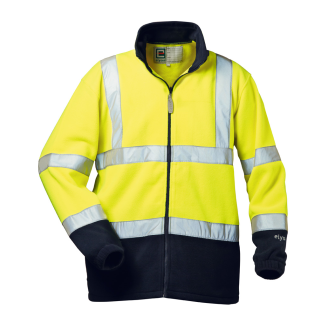VALENTIN Warnschutzfleecejacke  Gelb/Marine EN 471/3, Polarfleece, Gr.XL-Beschreibung lesen