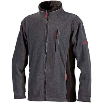 L + d tleecejacke pamir, Gr. S, Grau / Schwarz-Beschreibung lesen