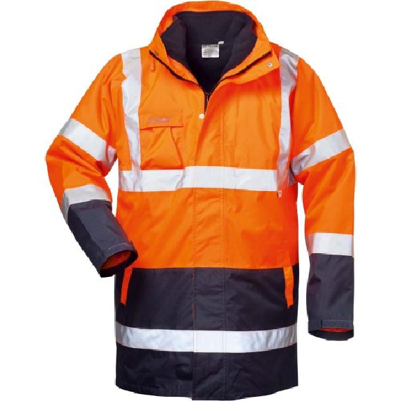 Warnparka Travis, Gr. L, orange / marin-Beschreibung lesen