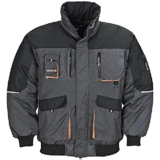 Veste pilote 4629, Gr. S, gris foncé-Beschreibung lesen