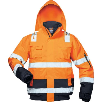 Warnpilotenjacke Jonas, Gr.L, Orange / Blau-Beschreibung lesen