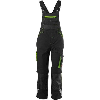 Kids Latzhose 24, schw./limegreen,Gr134-140
