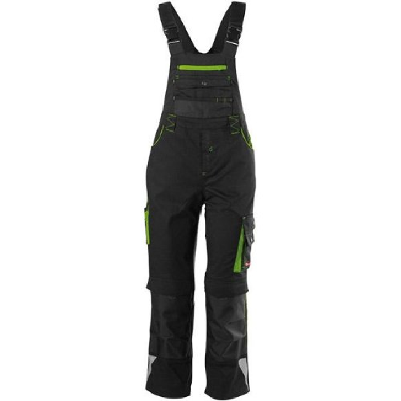 Kids Latzhose 24, schw./limegreen,Gr134-140-Beschreibung lesen