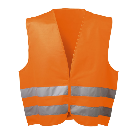 OSKAR, Polyester-Warnweste, Tex, EN 471/2, Orange, Gr.Universal-Beschreibung lesen