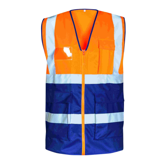 KORNEL AVERTISSEMENT PROTECTION GEST ORANGE / MARIN GR.XXXXL, EN ISO 20471/1, EN ISO-Lire la description