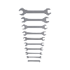 Llave de dos bocas ATORN, 10 unidades, 6 - 32 mm, DIN 3110