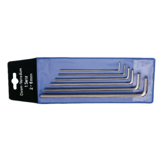 Juego destornill. hex. ATORN, 6 pzas, 2-6 mm, largo, suministrado en una bolsa-Leer más