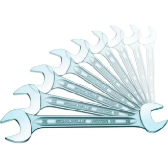 Llave de boca doble STAHLWILLE, 11 piezas, 1/4x5/16-1 1/8x1 5/16 pulg. MOTOR-Leer más