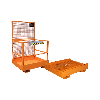 Plataforma de trabajo, plegable 1200 x 1000 mm para 2 personas Plataforma de trabajo, plegable 1200 x 1000 mm para 2 personas