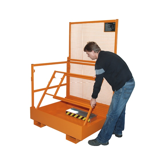 Plataforma de trabajo, plegable 1200 x 1000 mm para 2 personas Plataforma de trabajo, plegable 1200 x 1000 mm para 2 personas-Leer más