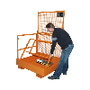 Plataforma de trabajo, plegable 1200 x 1000 mm para 2 personas Plataforma de trabajo, plegable 1200 x 1000 mm para 2 personas
