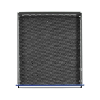 Alfombrilla antideslizante de caucho HK 595x695x2 mm, negra