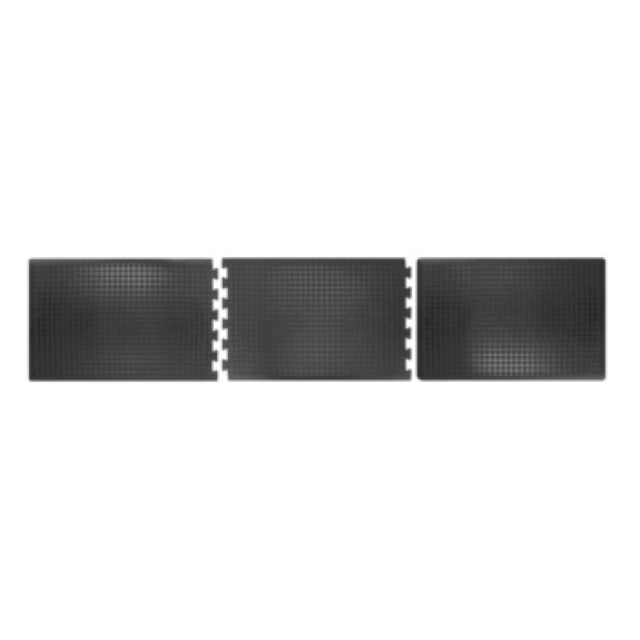 Estera puesto trab., pieza inter. LxAnxAlt 900 x 600 x 14 mm, caucho nat. negro-Leer más