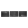 Estera puesto trab., pieza inter. LxAnxAlt 900 x 600 x 14 mm, caucho nat. negro