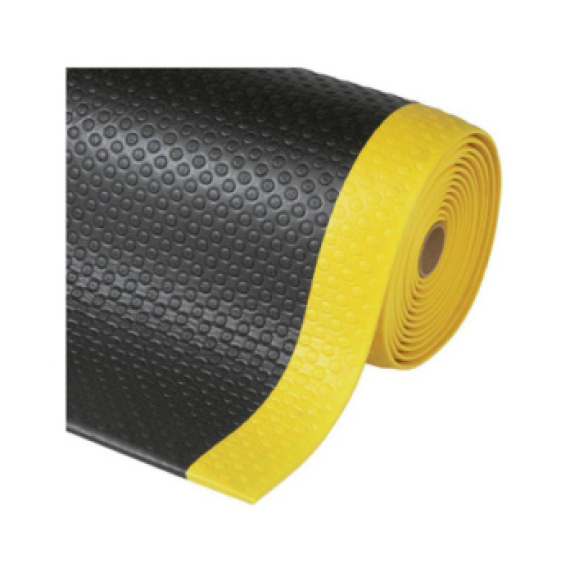 Antifatiga texturé alfombra 910 mm x compteur linéaire, couleur nègre / amarillo-Leggi tutto